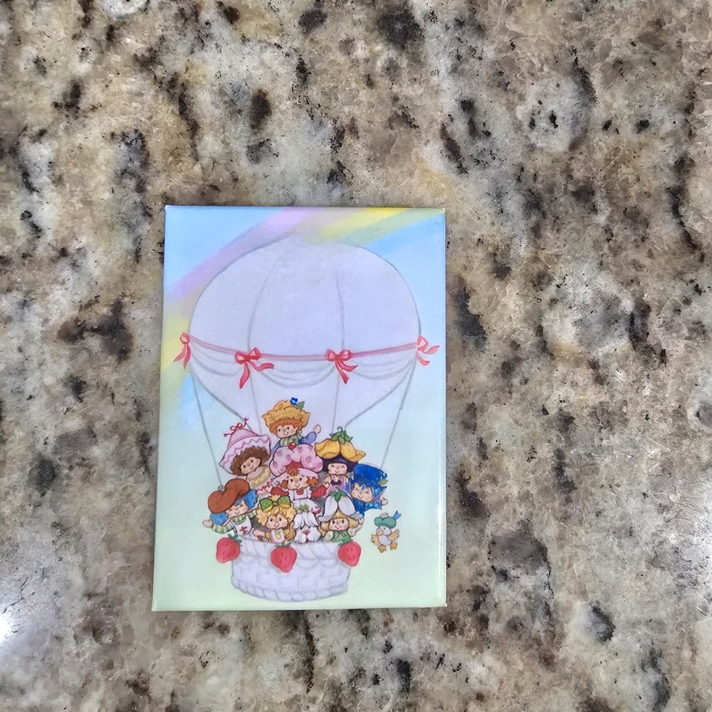 Strawberry Shortcake Colorful Hot Air Balloon Magnet